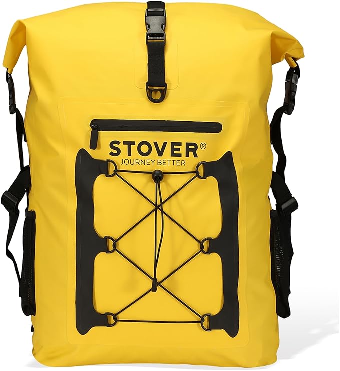 STOVER 5/10/25/30/40/55L Waterproof Backpack- Floating Dry Bag for Kayaking, Travel, Beach, Hiking, & Camping, Men/Women-StrideForce Fitness