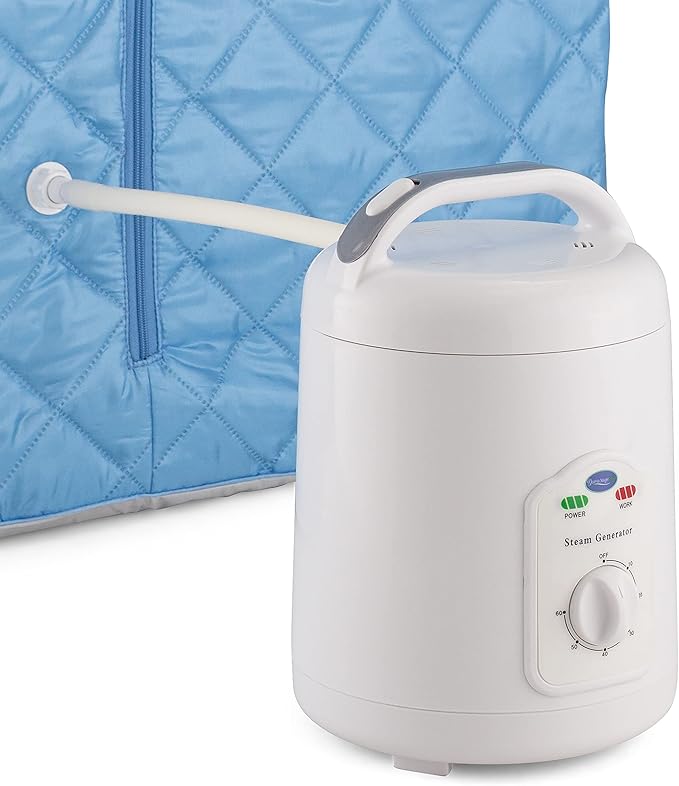 Durasage Portable Personal Steam Sauna for Home – Foldable Full Body Spa Tent with 800W Steam Generator, 60-Min Timer, Chair Included for Relaxation & Wellness-StrideForce Fitness