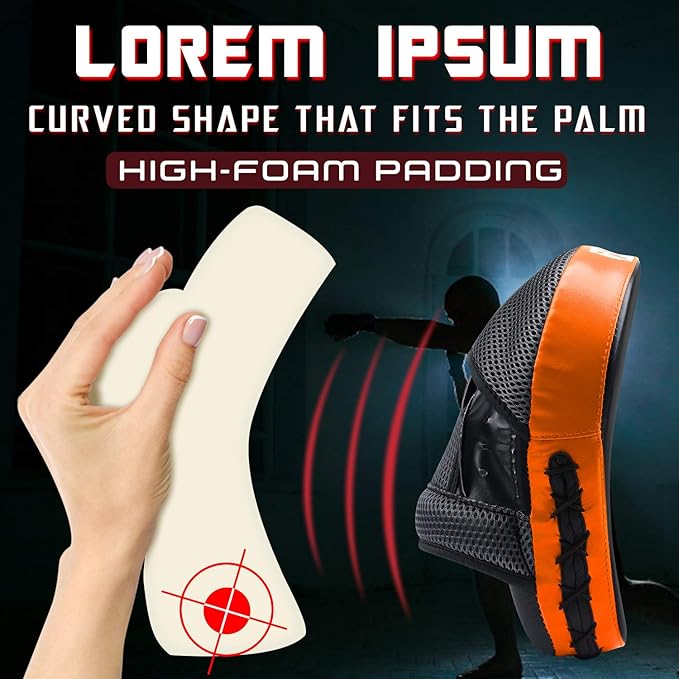 Boxing and MMA Punching Mitts - Hook & Jab Pads, Focus Punch Mitts, Target Focus Pads, and Kick Shield for Muay Thai Training-StrideForce Fitness