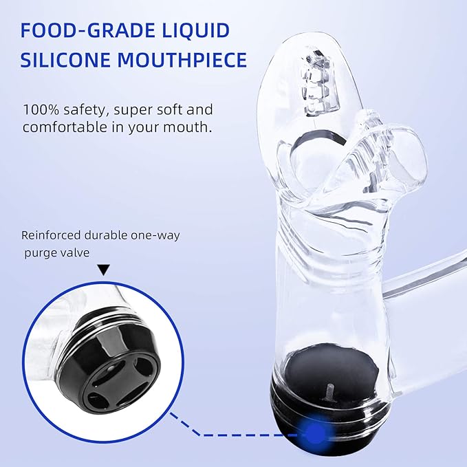 Seago Swim Snorkel for Lap Swimming, Dry Top Front Swimmer Snorkel for Adult Youth, Snorkel Gear Swimming Training Equipment in Pool and Open Water with Comfy Head Pads Food-Grade Silicone Mouthpiece-StrideForce Fitness