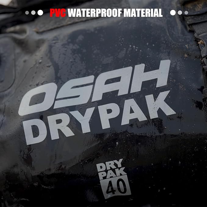 Waterproof Duffel& Luggage Bag - Motorcycle Dry Bag Tail Saddle Bags with Roll Top Closure,Large Storage Space,for Camping, Kayaking, Fishing & Traveling(Grey, 25L)-StrideForce Fitness