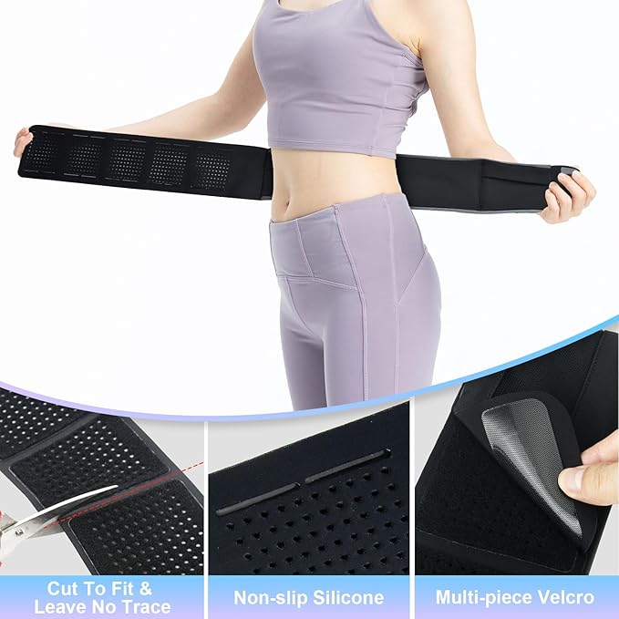 Diabetic Pump Belt Holder, Diabetes Insulin Pump Belt with Cuttable Size, Diabete Waist Running Belt for Men & Women (L:32"-48")-StrideForce Fitness