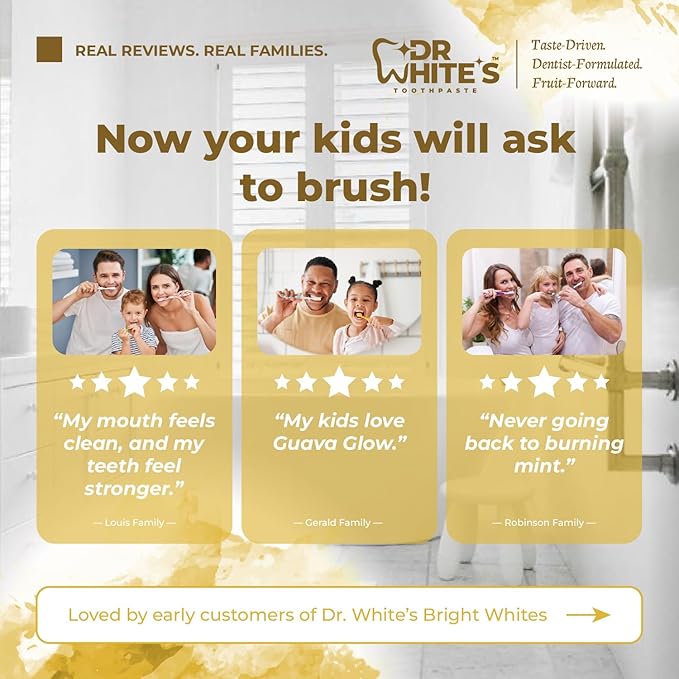 Dr. White’s Fluoride-Free nHA Toothpaste; Dentist-Formulated, Nano Hydroxyapatite + Xylitol, Sensitivity Relief Complex™, Mint-Free, Enamel Safe, Swallow-Safe (3.5 Oz, Pure Pineapple)