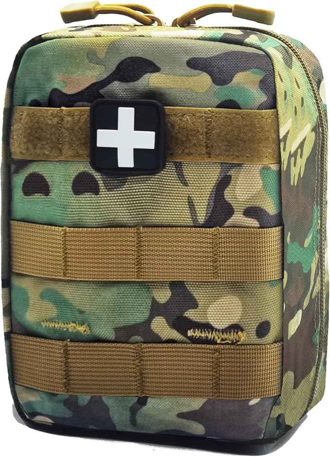 Carlebben EMT Pouch MOLLE Ifak Pouch Tactical MOLLE Medical First Aid Kit Utilit Camouflage-StrideForce Fitness