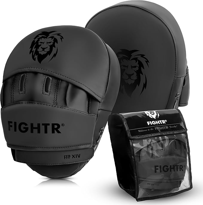 FIGHTR® Premium Punching Mitts - Ideal Padding & Stability | Boxing Mitts for Martial Arts incl. Carry Bag | Focus Pads for Boxing, MMA, Muay Thai, etc.-StrideForce Fitness