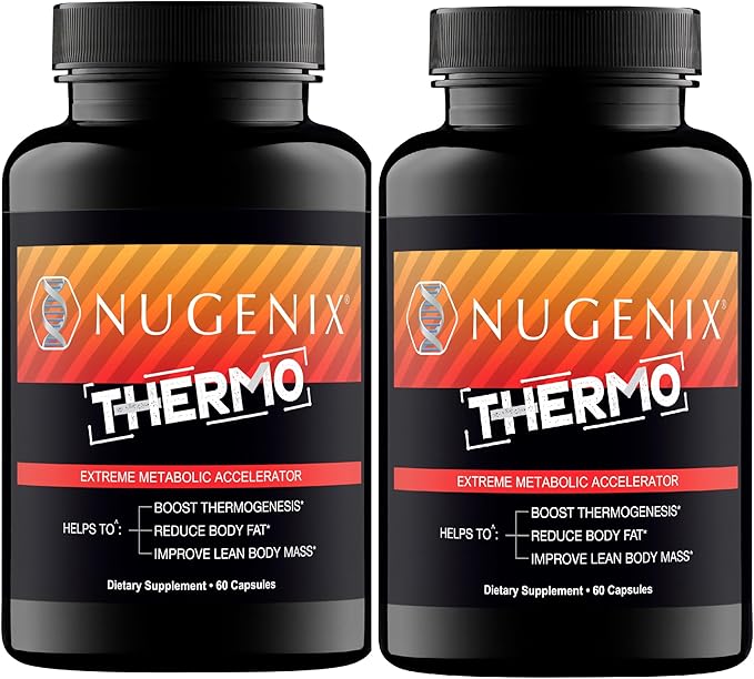 Nugenix Thermo - Thermogenic Fat Burner Supplement Pills for Men, Extreme Metabolic Accelerator, 120 Count-StrideForce Fitness