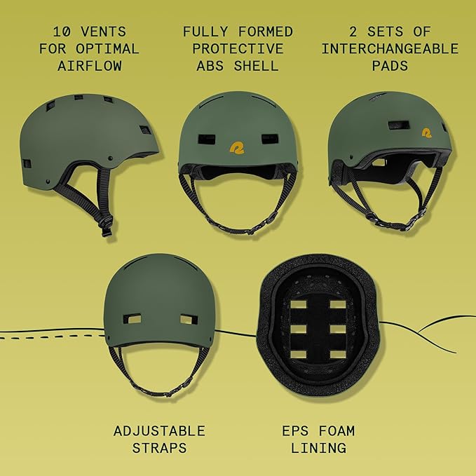 Retrospec Dakota Adult Bike Helmet for Adults - Multi-Sport Protection for BMX, Skating, Scooter, and Skate - Adult Men Skateboard Helmets-StrideForce Fitness