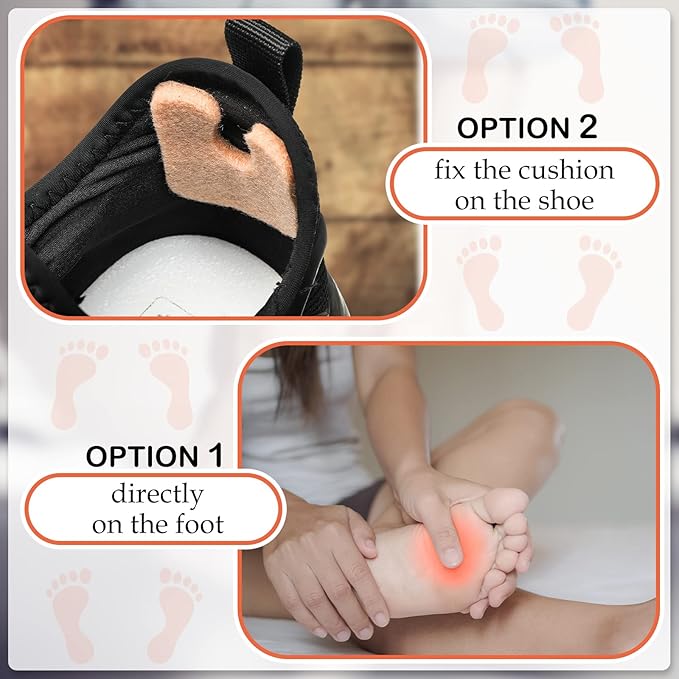 Boao 60 Pcs Callus Pads 1/4" Thick U Shaped Metatarsal Corn Pads Felt Callus Cushions Adhesive Corn Protectors for Men Women Feet Toes Pain Relief Blister Prevention-StrideForce Fitness