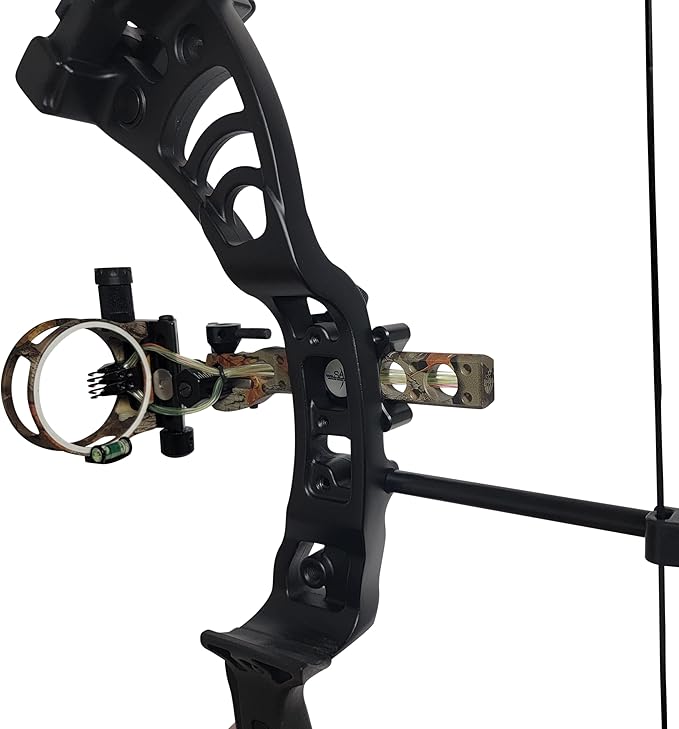 SAS Essence 019" Bow Sight with Micro Adjust Detachable Bracket with LED Sight Light for Archery Compound Bows Hunting Shooting-StrideForce Fitness