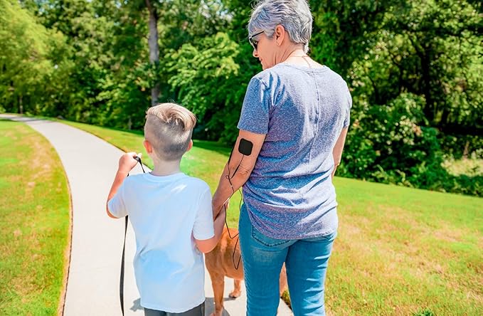 iReliev TENS + EMS Combination Unit Muscle Stimulator for Pain Relief & Arthritis & Muscle Strength with Backlit Display-StrideForce Fitness