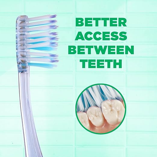 GUM Technique Deep Clean Toothbrush – Compact Soft Bristles for Adults – 3 Count