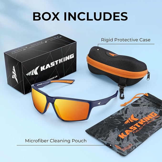 KastKing Osage Polarized Sport Sunglasses for Men and Women, Ideal for Driving Fishing Cycling Running, UV Protection-StrideForce Fitness