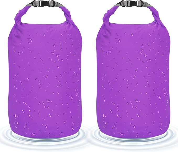Desoto Waterproof Dry Bag 2 packs, 2L/5L/10L/20L/40L/70L Dry Sack Lightweight Portable, Dry Storage Bag to Keep Gear Dry Clean for Kayaking, Gym, Hiking, Swimming, Camping-StrideForce Fitness