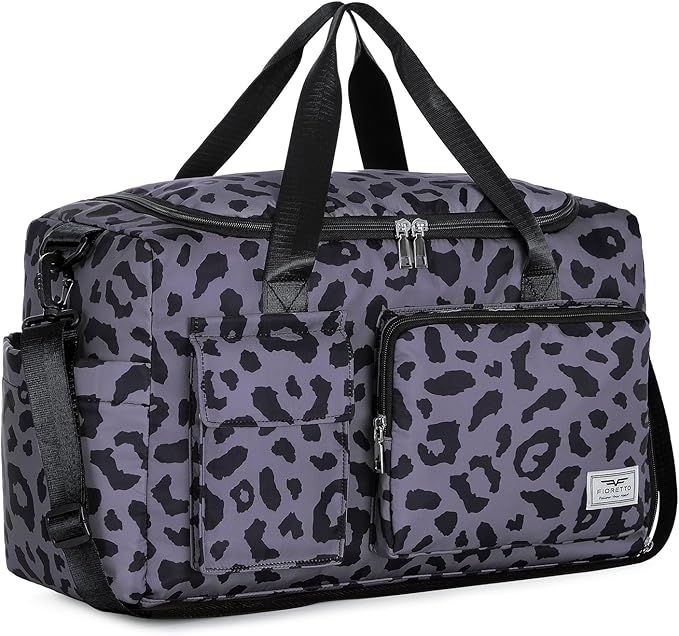 FIORETTO Women's Gym Duffle Bag with Shoes Compartment, 37L Capacity, Ideal for Travel, Gym, Sports, Duffel, Weekender-StrideForce Fitness