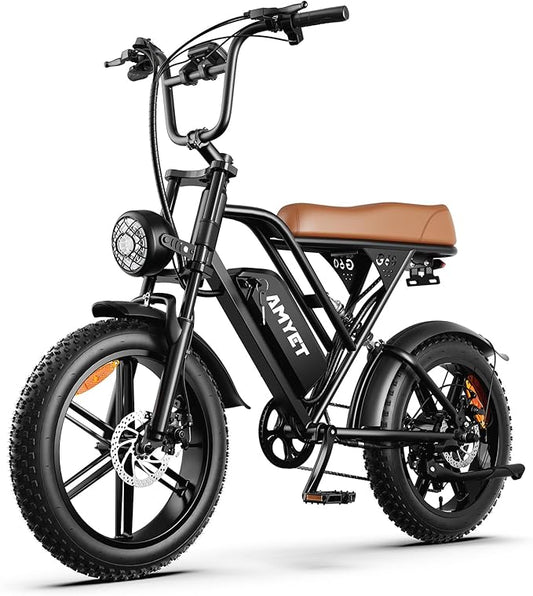 V9-G60 Peak 1500W Ebike, 48V 20Ah(960WH) Removable Battery, 72Miles &32MPH,20" Fat Tire Dirt Bike,7 Speed Gears,Dual Shock Absorber, Adults Electric Bike for Mountains, Snow, Sand, Road-StrideForce Fitness