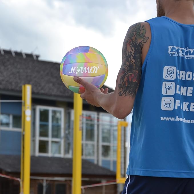 Volleyball Size 5 - Premium PU Leather, Ultra-Durable Soft to The Touch for Youth, Adults, Ideal for Indoor, Outdoor, Beach Sports Training-StrideForce Fitness