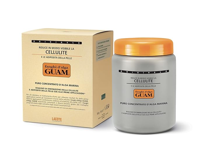 Guam Anti-Cellulite Hot Seaweed Mud ORIGINAL FORMULA | Sculpting Body Wrap To Remove Cellulite, Skin Tightening Treatment For Thighs And Legs, Inches Reduction, 1000 gr-StrideForce Fitness