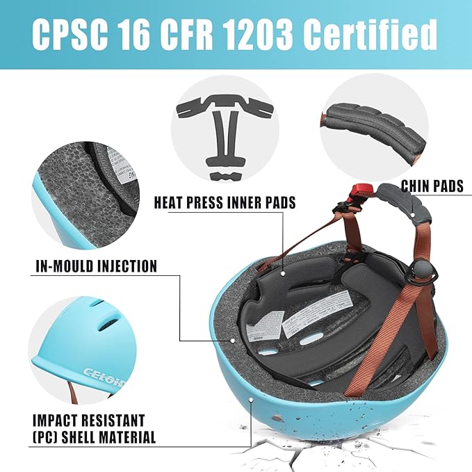 Kids Bike Helmet,Toddler Cyling Helmets for Ages 5-8-9-10-12-14-16Years Youth Boys & Girls,Child Adjustable Multi-Sport Bicycle Skateboard Roller Skate Scooter Balance Skateboarding Helmet-StrideForce Fitness