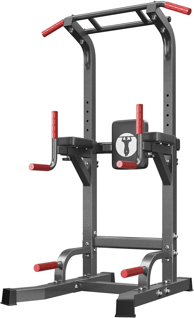 SogesHome Adjustable Pull Up Bar & Dip Station, Heavy Duty 500LB Capacity Multifunctional Home Gym Fitness Equipment for Strength Training, Push Up Stand for Arm, Back, Core & Full Body Workout-StrideForce Fitness