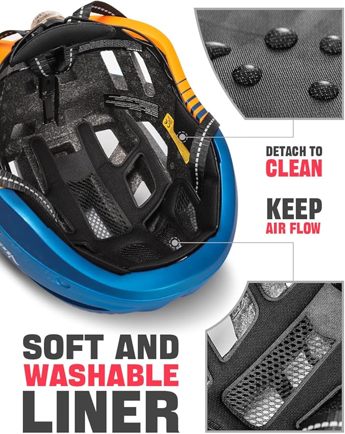 VICTGOAL Bike Helmet for Men Women with Led Light Detachable Magnetic Goggles Removable Sun Visor Mountain & Road Bicycle Helmets Adjustable Size Adult Cycling Helmets-StrideForce Fitness