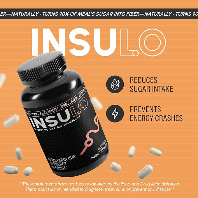 InSuLo, Metabolism, Energy and Focus Supplement for Adults, Vegan-Friendly, Gluten-Free & Non-GMO, Ideal for Weight Management, Energy Supplements for Fatigue, 60 Capsules-StrideForce Fitness