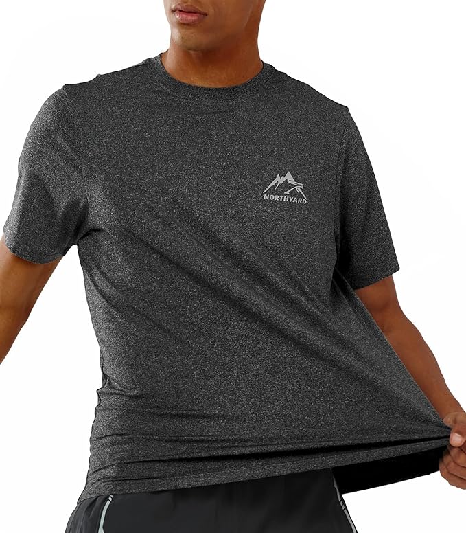 NORTHYARD Men's UPF 50+ Sun Protection Shirts Swim SPF UV Quick Dry Short Sleeve T-Shirts for Athletic Fishing Rash Guard-StrideForce Fitness