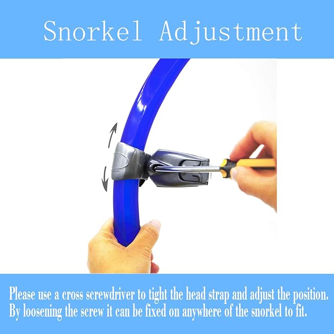 Panzexin Swim Snorkel, One-Way Purge Valve Swimmers Snorkel for Lap Swimming Training Snorkeling, Front Mounted Training Gear with Comfortable Silicone Mouthpiece-StrideForce Fitness