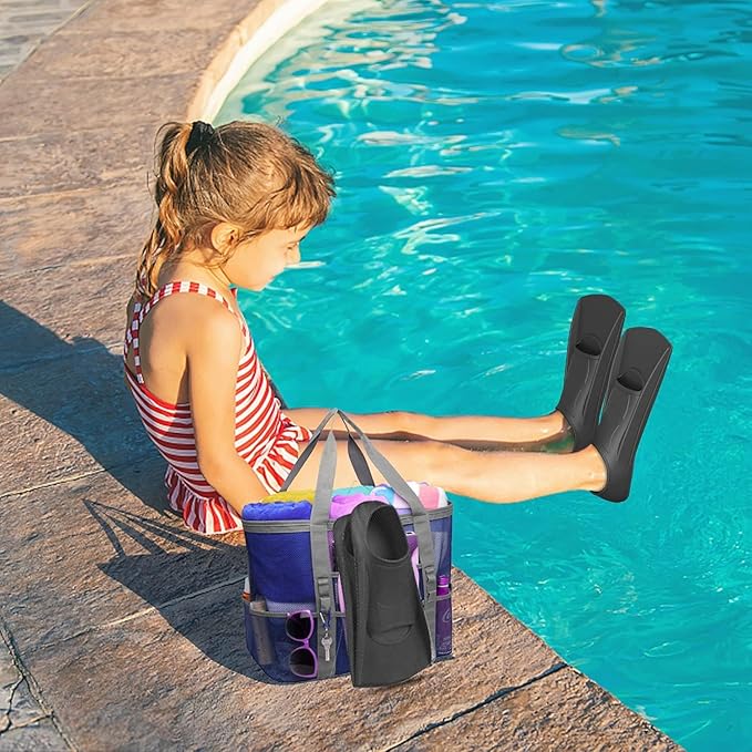 Gintenco Swim Fins, Kids Swim Training Fins for Lap Swimming, Travel Size Flippers with Mesh Bag, Silicone Swimming Fins for Kids Teens Adults Women Men-StrideForce Fitness