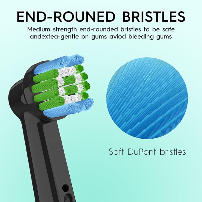 Replacement Heads Compatible with Braun Oral B Pro 1000/7000/9600/5000,Electric Toothbrush Heads Brush Heads Compatible with Oral B Braun