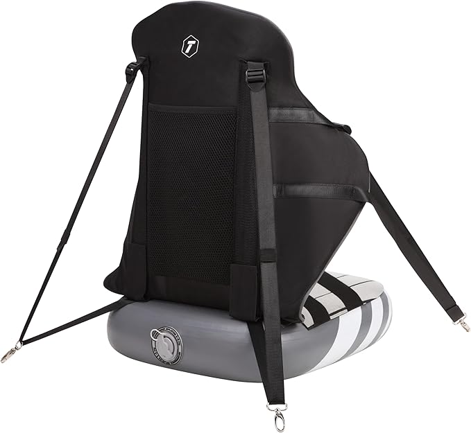 Thurso Surf Universal Inflatable Kayak Seat with Back Support - Sit-on-Top Adjustable Paddle Board Seat with Backrest Extra Sturdy Comfort for SUP, Canoe, Fishing and Boat-StrideForce Fitness