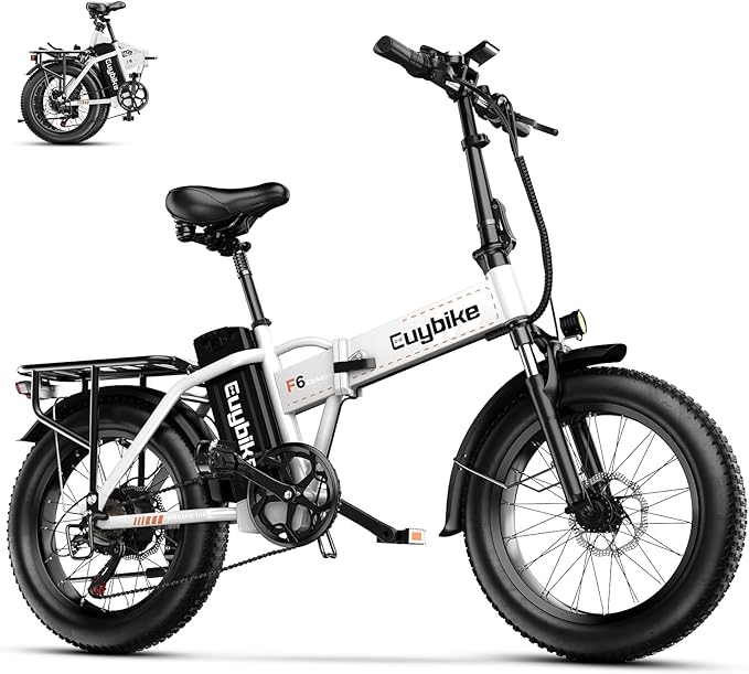 Foldable Electric Bike for Adults, 30+MPH, 48V 20Ah Removable Lithium Battery up to 80Miles, 20" Fat Tire 1000W Peak Motor Dirt Ebike Adult Electric Bicycle for Commute Beach Mountain E Bike-StrideForce Fitness