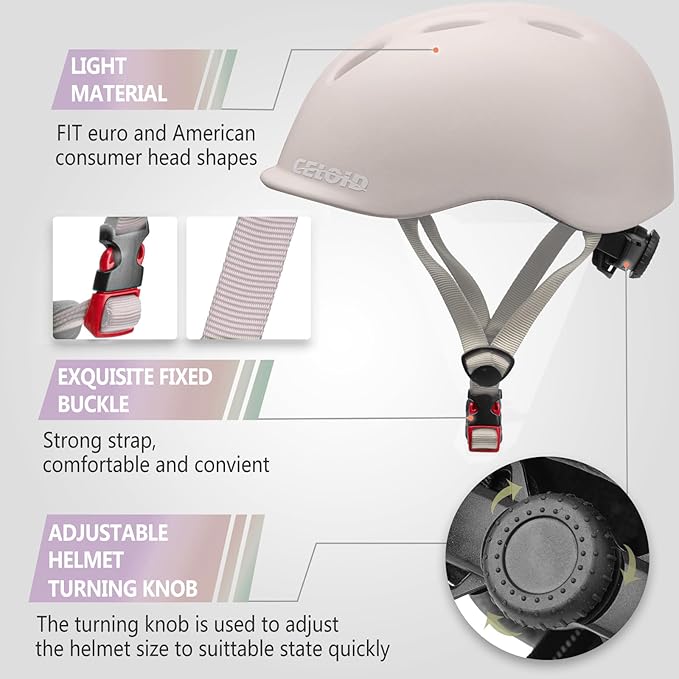 Kids Bike Helmet,Toddler Cyling Helmets for Ages 5-8-9-10-12-14-16Years Youth Boys & Girls,Child Adjustable Multi-Sport Bicycle Skateboard Roller Skate Scooter Balance Skateboarding Helmet-StrideForce Fitness