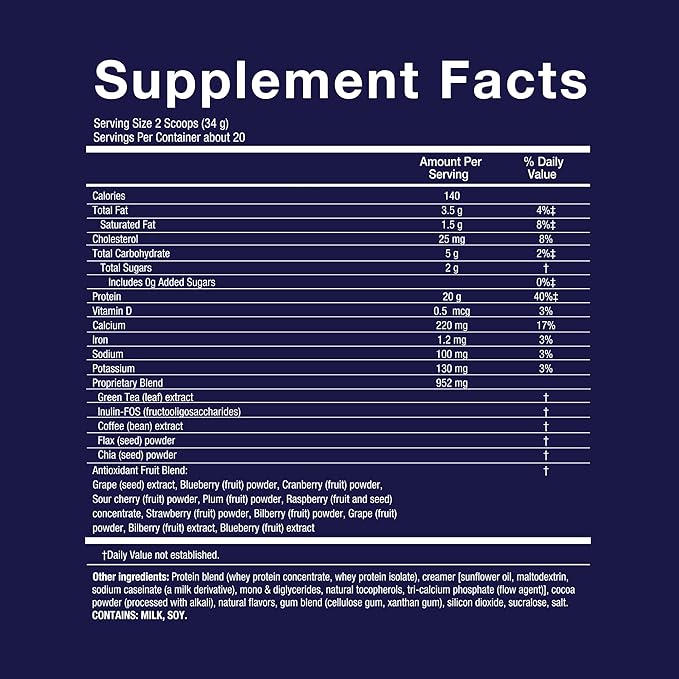 Novex Biotech TripleShred Protein - Pre-Stacked Protein - Increase Energy and Focus - Build Muscle - Chocolate Fudge, 20 svgs-StrideForce Fitness
