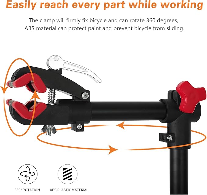 UNISKY Bike Repair Stand for Maintenance Height Adjustable Rack with Quick Release Bicycle Mechanics Maintenance Workstand-StrideForce Fitness