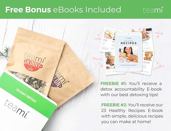Teami® 30-Day Detox Tea Pack: All-Natural Teatox Kit with Teami Skinny & Colon Cleanse Loose Leaf Herbal Teas Lemon & Original-StrideForce Fitness