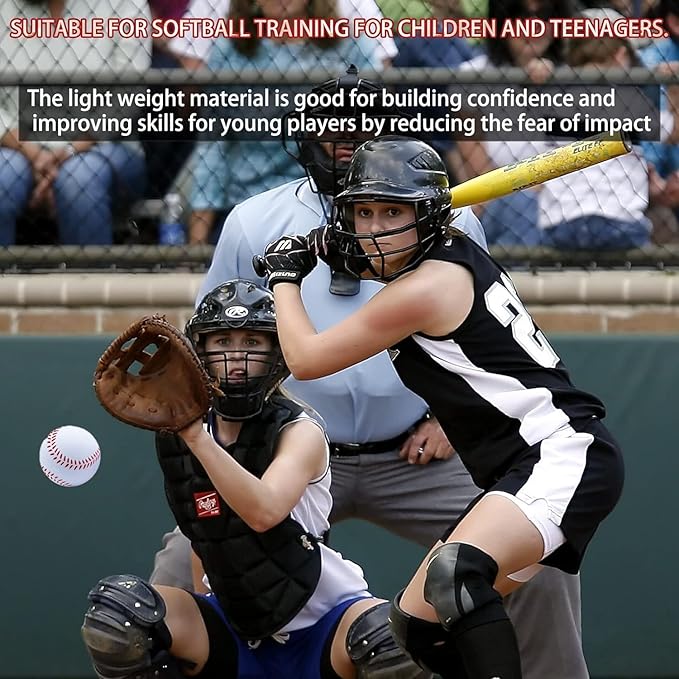 Magicorange Baseball, Foam Baseballs 20 Pack Practice Training Baseballs Unmarked Baseball Soft Toss, Batting, Fielding, Hitting, Pitching-StrideForce Fitness