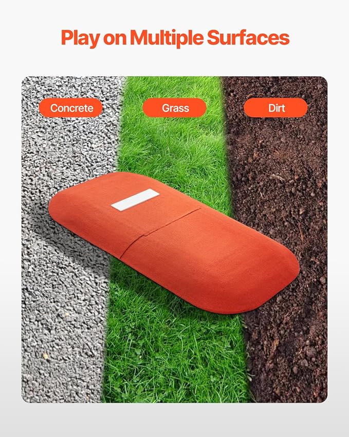 VEVOR Pitching Mound, Baseball Game Mound, Indoor/Outdoor Pitching Practice and Training Equipment, Softball Pitching Aids with Antifade Turf and Pitching Rubber-StrideForce Fitness