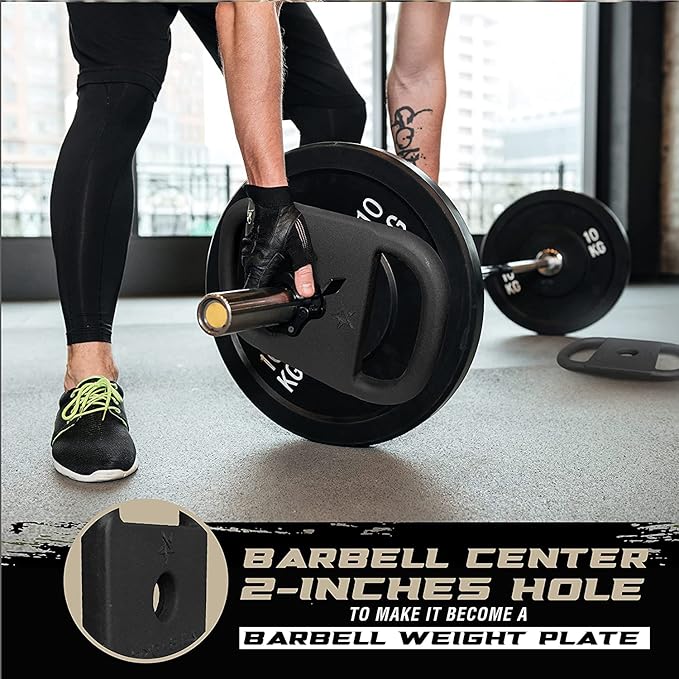 Yes4All US Design Patented Cast Iron Ruck Weight & Weight Plate for Strength Training, Fitness Workout - 20LB, Upgraded, Rounded Handle, Smooth Edge-StrideForce Fitness