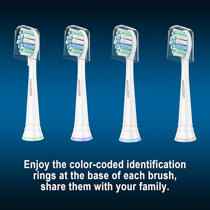 MRYUESG Replacement Toothbrush Heads Compatible with Philips Sonicare, 10 Pack, Electric Tooth-Brush Replacement Heads Compatible with Phillips, White