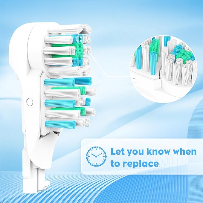 8X Electric Spin Toothbrush Heads Replacement Sensitive Dual Clean Rotating Sets Fit for Braun Oral B Cross Power 4732 3733 4734 Family Bathroom Necessary