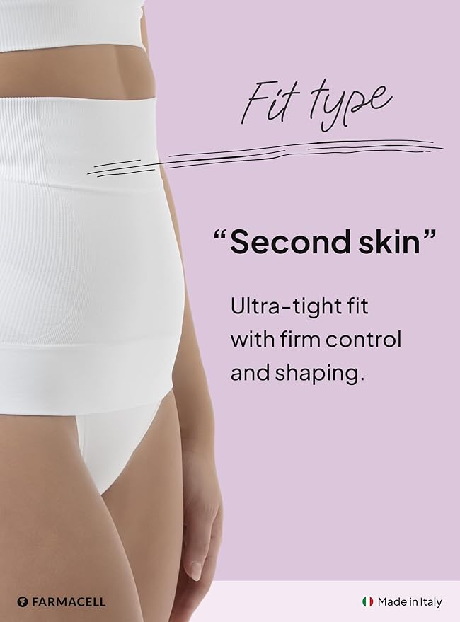 Farmacell Waist Trainer for Women 605 Made in Italy - Seamless Shapewear Tummy Control - Slimming Corset Shapewear-StrideForce Fitness