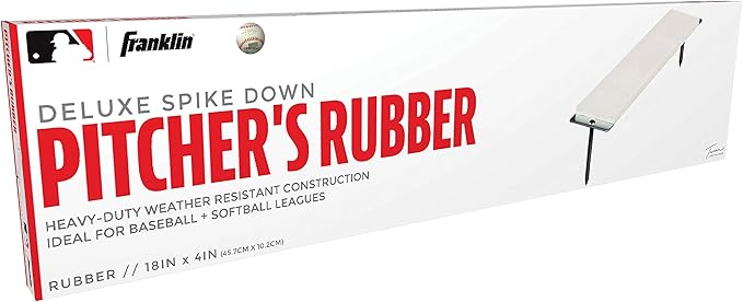 Franklin Sports Pitcher's Rubber - Softball + Baseball Pitching Rubber - Portable Mound - Indoor + Outdoor Pitchers Plate - 18" or 24"-StrideForce Fitness