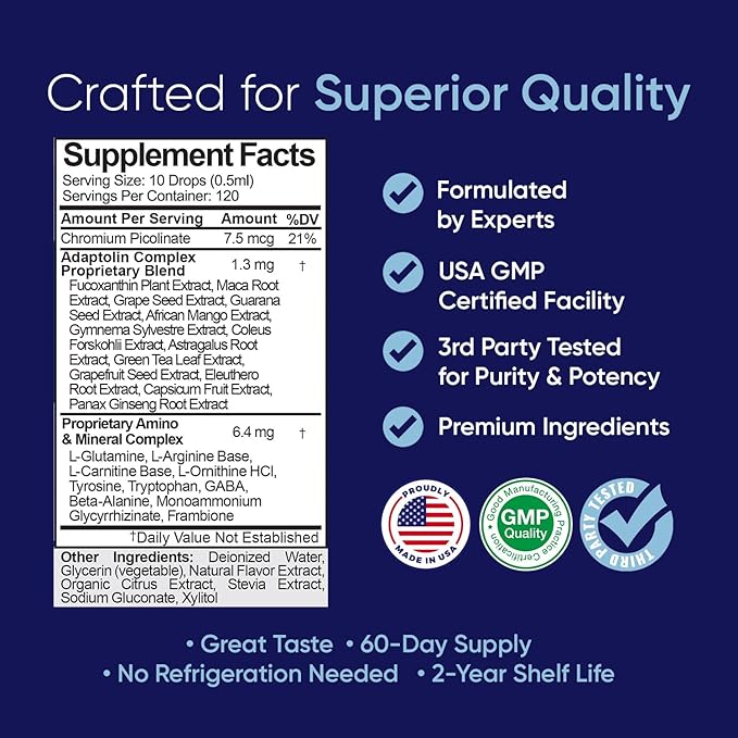 Complex Diet Drops – Best Natural Drops for Men and Women (2 Bottle Pack) - 60 Day Supply-StrideForce Fitness