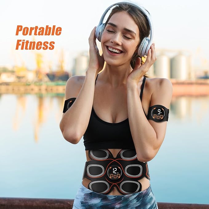 Fitness Belt, Powered Muscle Stimulator for Muscle Conditioning-StrideForce Fitness