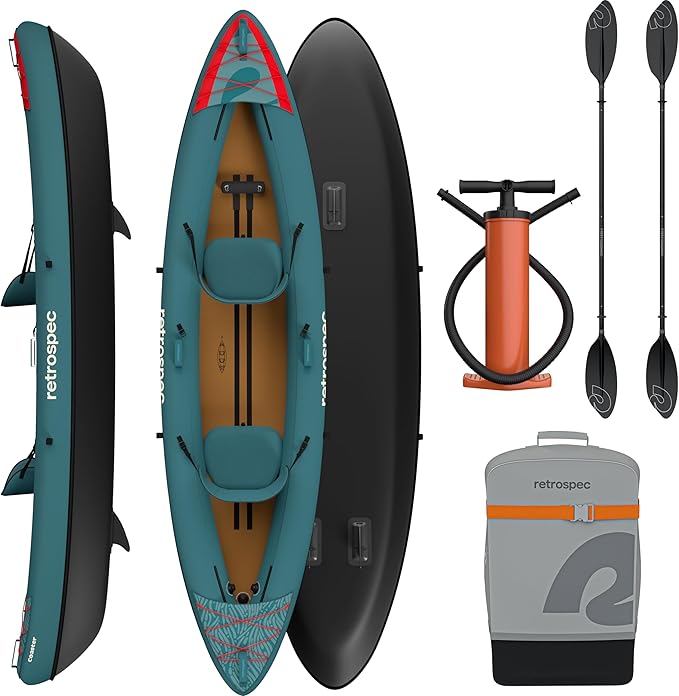 Retrospec Coaster Single & Tandem Inflatable Kayak-StrideForce Fitness