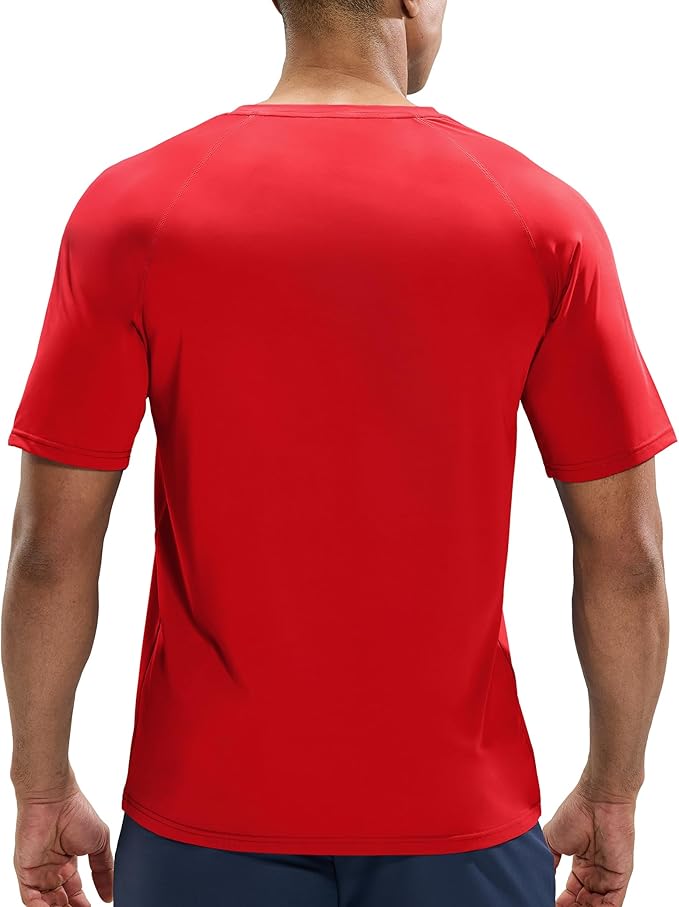 MIER Men's Dry Fit Workout T-Shirts Athletic Running Tee Short Sleeve Crew Neck Gym Tops, Polyester, Moisture Wicking-StrideForce Fitness