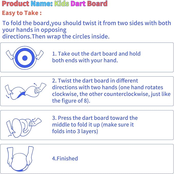 29 Inches Dart Board for Kids，Kids Large Dart Board with Sticky Balls and Darts，Indoor/Outdoor Sport Party Fun Games Toys Birthday Gifts for 3 4 5 6 7 8 9 10 11 12+Year Old Boys Girl-StrideForce Fitness