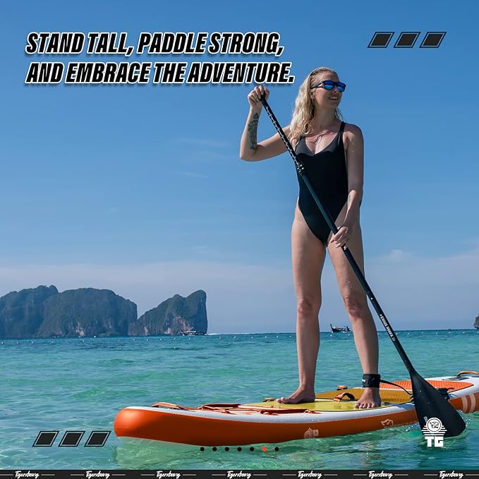 Inflatable Paddle Board with Premium SUP Board Accessories, Allround Paddle Boards for Adults/Kids,Stand Up Paddle Board Defender Collection-StrideForce Fitness
