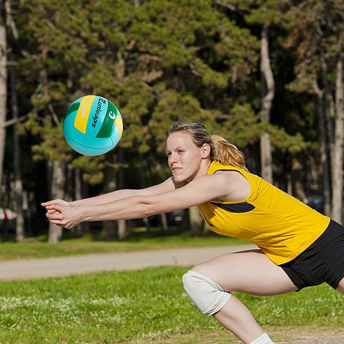 Beach Volleyball Official Size 5 Soft Waterproof Volleyball Sand Sports PU Ball for Indoor, Outdoor, Pool, Gym, Training-StrideForce Fitness