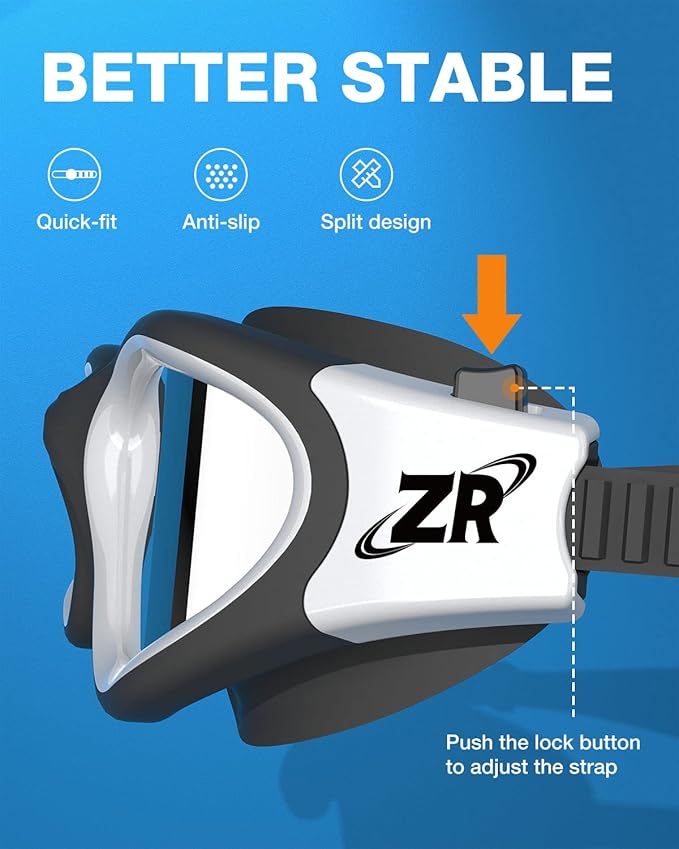 ZIONOR G1 Polarized Swimming Goggles for Unisex Adult Women Anti Fog 100% Anti UV Diving Goggles-StrideForce Fitness